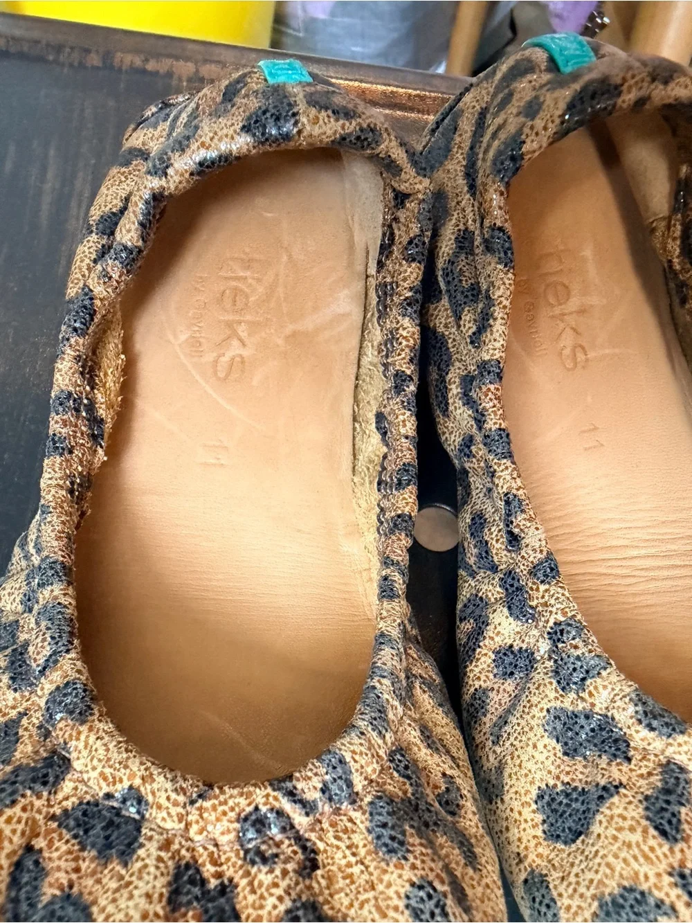 Kids Leopard Tieks, Size 11C